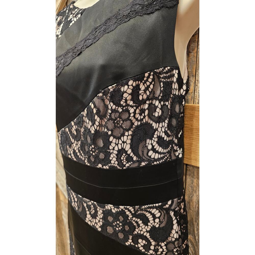 JAX sz 8 formal form fitting mixed media lined cocktail sexy coquette dress EUC - Picture 4 of 11